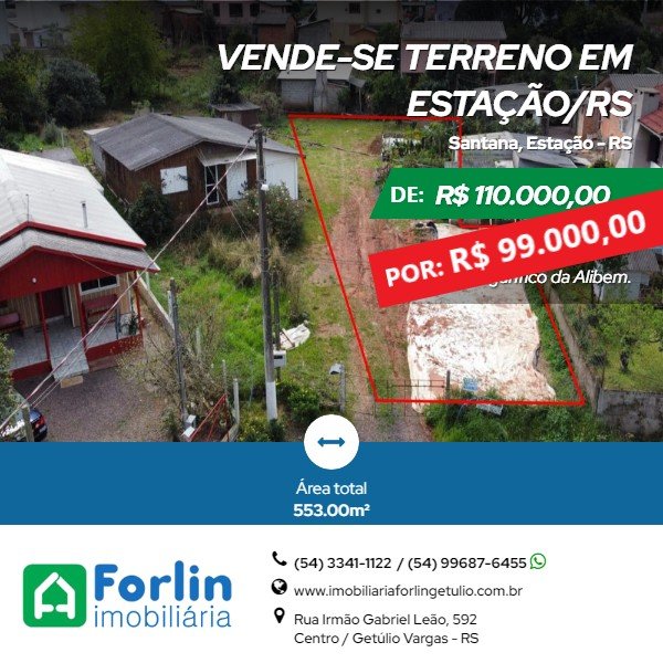 Terreno - Venda - Santana - Estao - RS